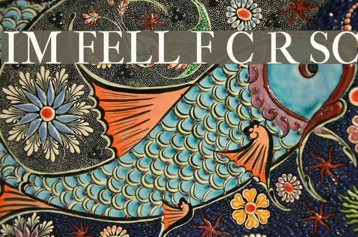 IM FELL French Canon Roman SC Polices examples