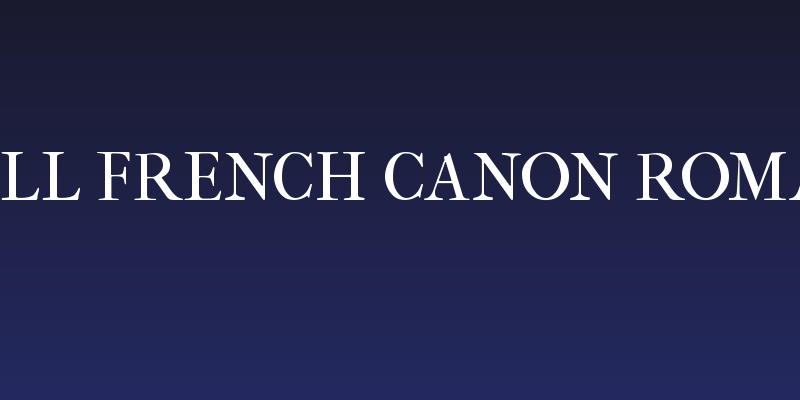 IM FELL French Canon Roman SC Social Header