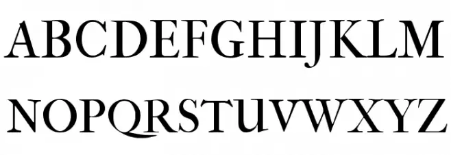 IM FELL French Canon Roman 字体 大写