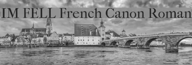 IM FELL French Canon Roman Fonte examples
