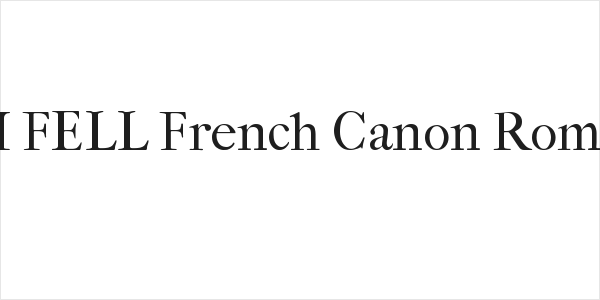 IM FELL French Canon Roman Logo