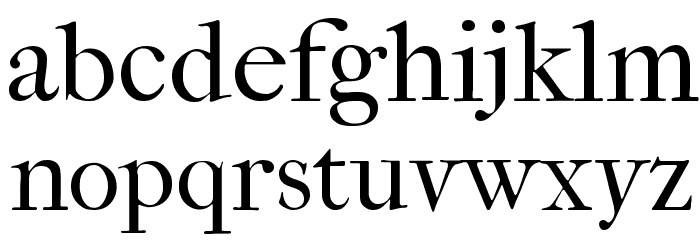IM FELL French Canon Roman Font LOWERCASE