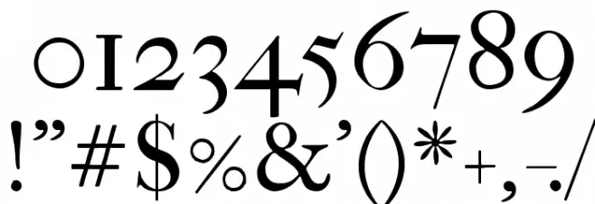 IM FELL French Canon SC Font OTHER CHARS