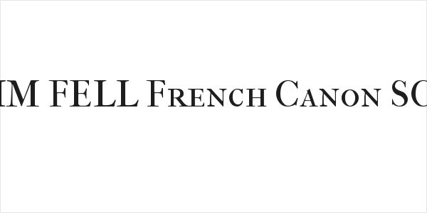 IM FELL French Canon SC Logo