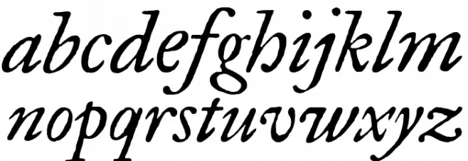 IM FELL Great Primer Italic Fuentes MINÚSCULAS