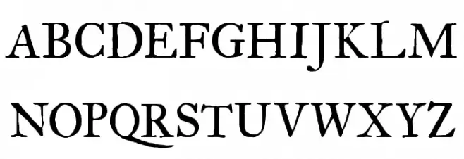 IM FELL Great Primer Roman SC Font UPPERCASE