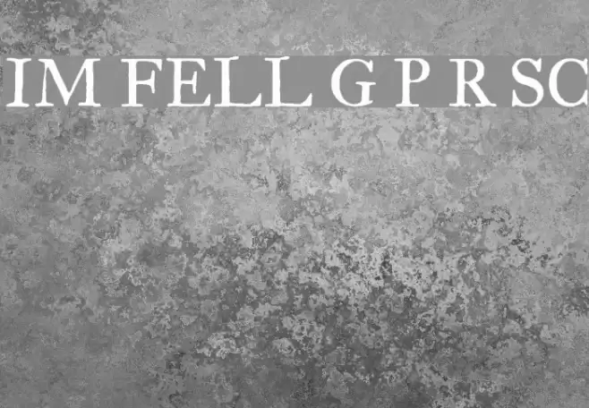 IM FELL Great Primer Roman SC Font examples