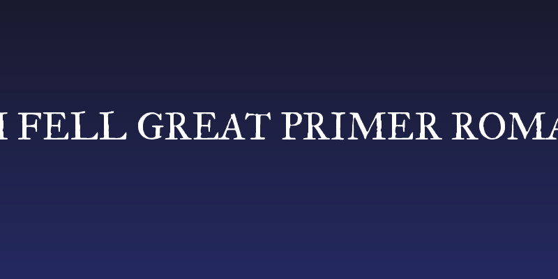 IM FELL Great Primer Roman Social Header