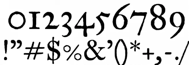 IM FELL Great Primer SC Font OTHER CHARS