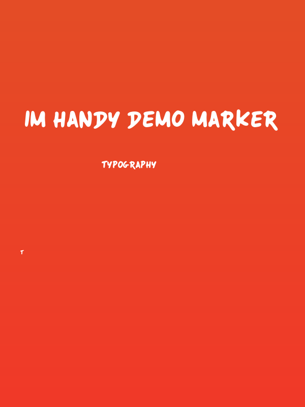 IM Handy DEMO Marker Poster