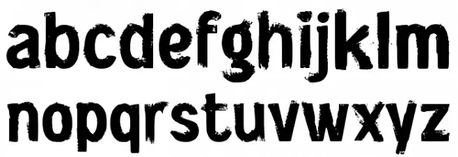 IMBRO Font LOWERCASE
