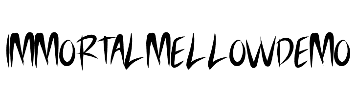 IMMORTAL MELLOW DEMO  les polices de caractères gratuit tlcharger