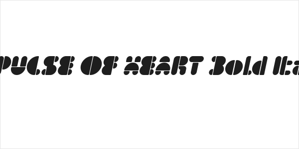 IMPULSE OF HEART Bold Italic Logo
