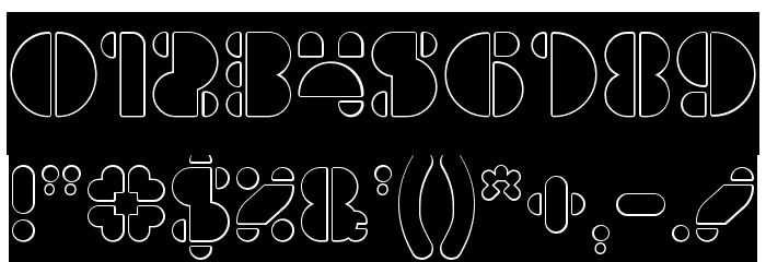 IMPULSE OF HEART-Hollow-Inverse Font OTHER CHARS