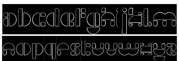 IMPULSE OF HEART-Hollow-Inverse Font LOWERCASE