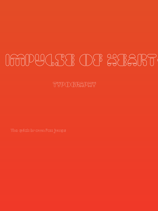 IMPULSE OF HEART-Hollow Poster