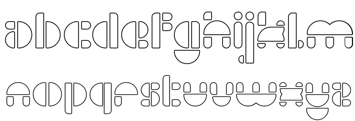 IMPULSE OF HEART-Hollow Font LOWERCASE