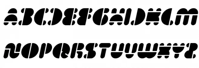 IMPULSE OF HEART Italic Schriftart Groß