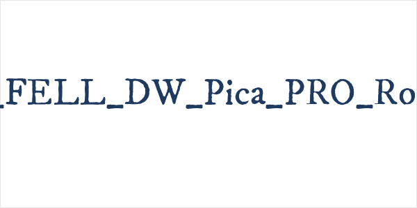 IM_FELL_DW_Pica_PRO_Roman Logo