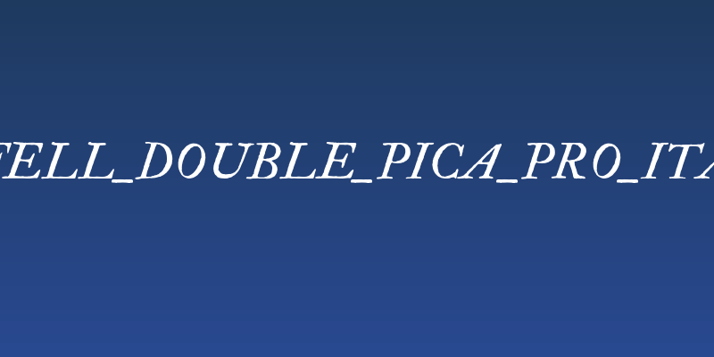 IM_FELL_Double_Pica_PRO_Italic Social Header