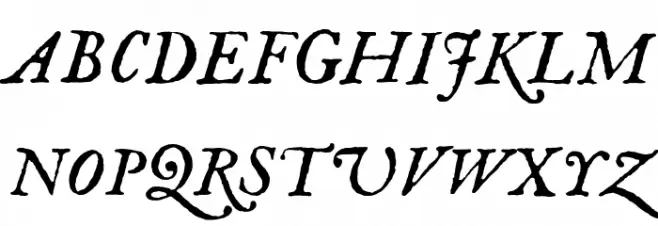 IM_FELL_English_PRO_Italic Fonte MAIÚSCULAS