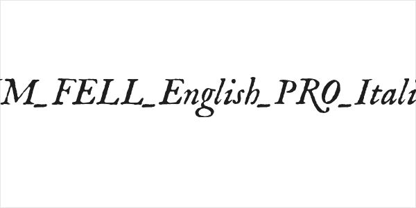IM_FELL_English_PRO_Italic Logo