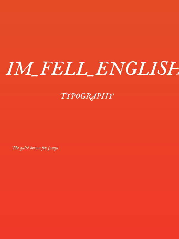 IM_FELL_English_PRO_Italic Poster