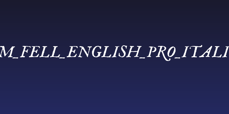 IM_FELL_English_PRO_Italic Social Header
