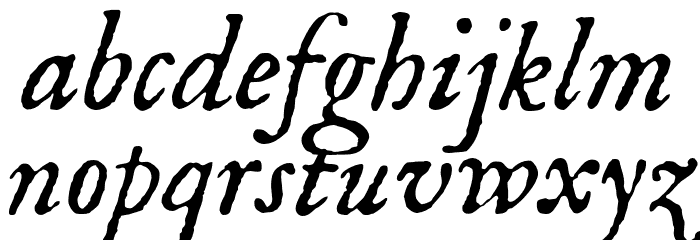 IM_FELL_English_PRO_Italic Font LOWERCASE