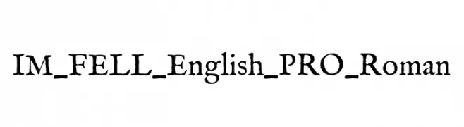 IM_FELL_English_PRO_Roman  Frei Schriftart Herunterladen