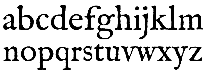 IM_FELL_English_PRO_Roman Font LOWERCASE