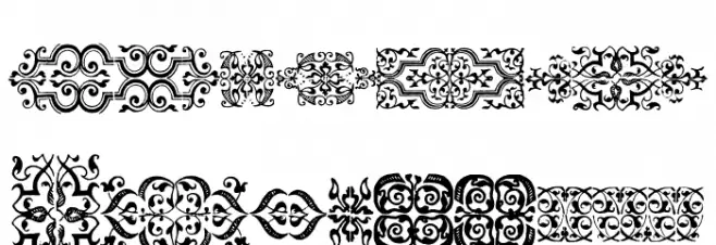 IM_FELL_FLOWERS_1 Font Litere mari