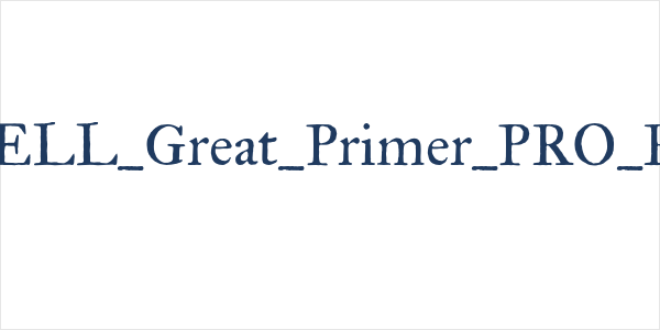IM_FELL_Great_Primer_PRO_Roman Logo