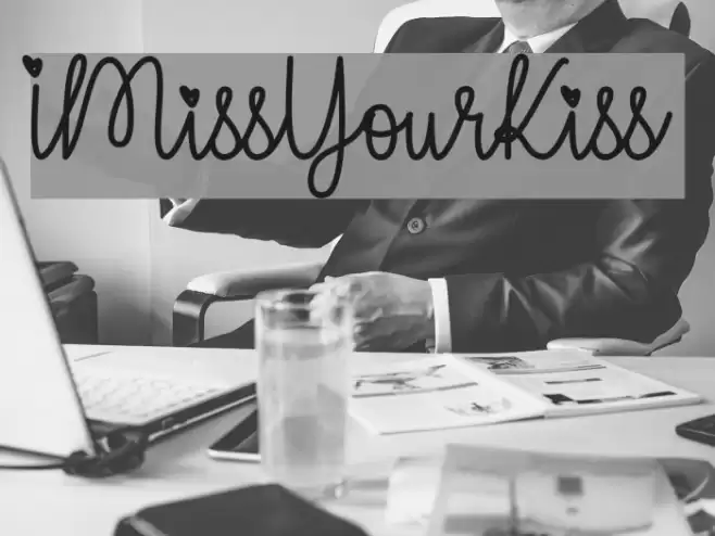 IMissYourKiss Font examples