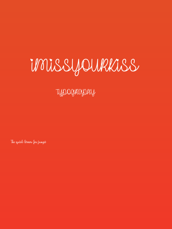 IMissYourKiss Poster