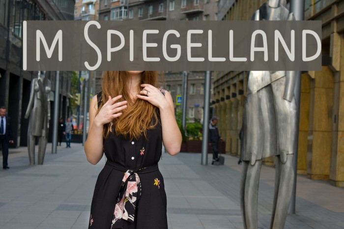 Im Spiegelland Font examples