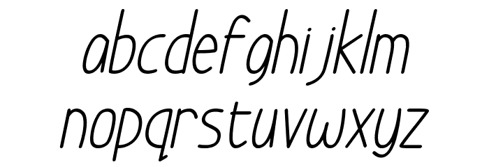 Im Wunderland Italic Font LOWERCASE