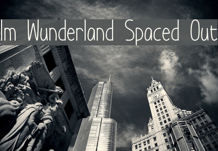 Im Wunderland Spaced Out 字体 examples
