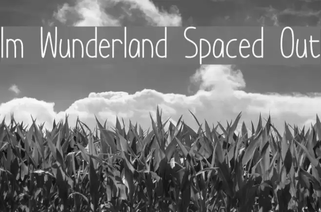 Im Wunderland Spaced Out Font examples