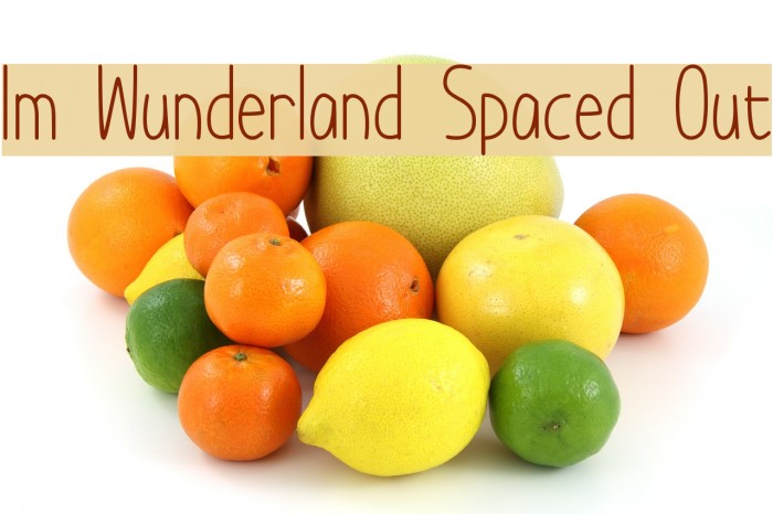 Im Wunderland Spaced Out 字体 examples