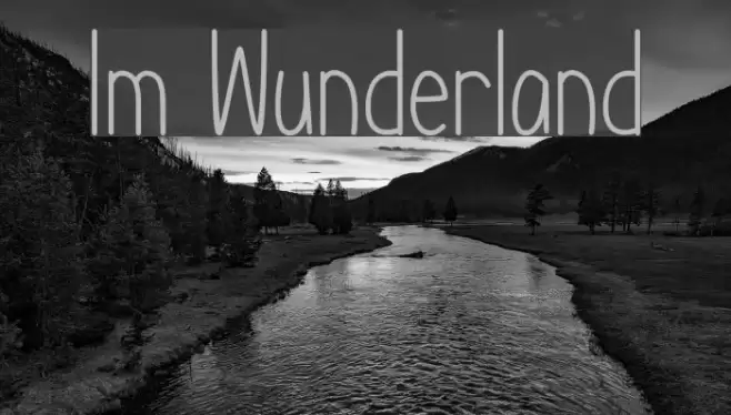 Im Wunderland Font examples