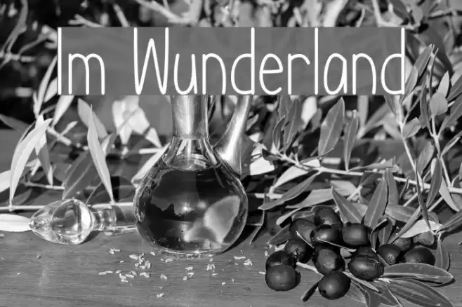 Im Wunderland Font examples