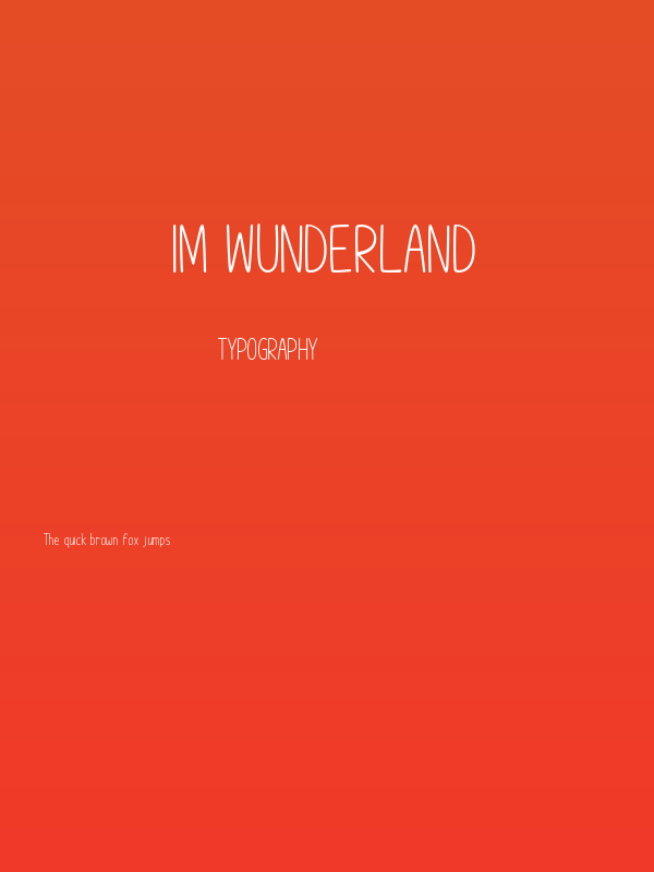 Im Wunderland Poster