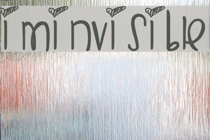 ImInvisible Font examples