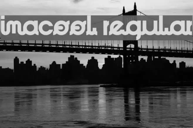 ImaCool Regular Font examples