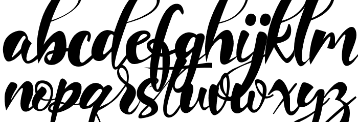 Imaginational Font LOWERCASE