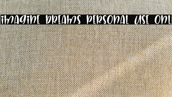 Imagine Dreams Personal Use Onl Example 1