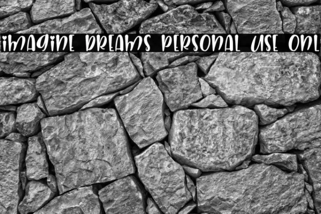 Imagine Dreams Personal Use Onl Font examples