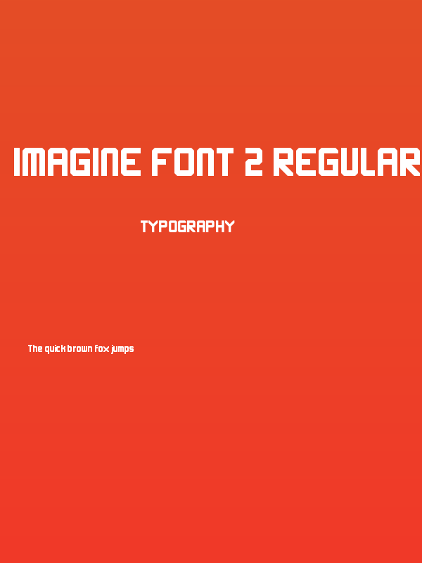 Imagine Font 2 Regular Poster