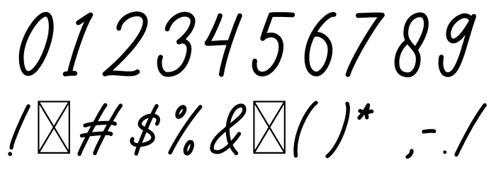 Imagine Font OTHER CHARS